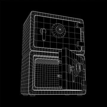 Bank vault safe vector Ilustración de archivo