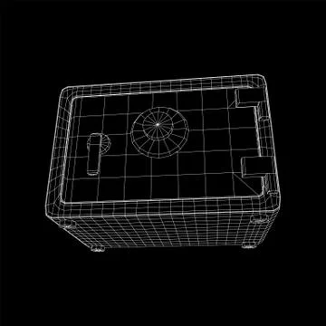 Bank vault safe vector Ilustración de archivo