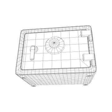 Bank vault safe vector Ilustración de archivo