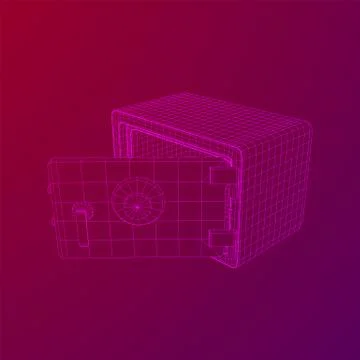 Bank vault safe vector Stock Illustration