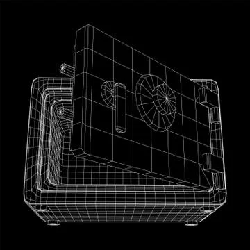 Bank vault safe vector Stock Illustration