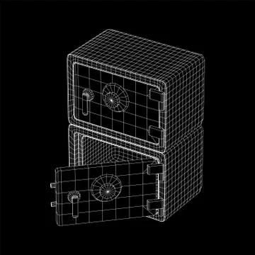 Bank vault safe vector Ilustración de archivo