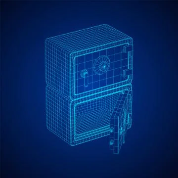 Bank vault safe vector Ilustración de archivo