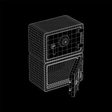 Bank vault safe vector Ilustración de archivo