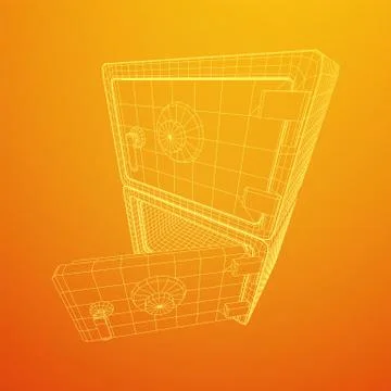 Bank vault safe vector Ilustración de archivo