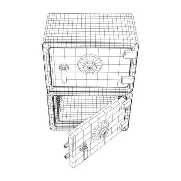 Bank vault safe vector Stock Illustration