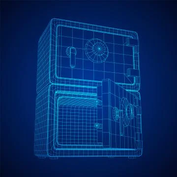 Bank vault safe vector Ilustración de archivo