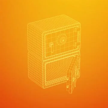 Bank vault safe vector Ilustración de archivo