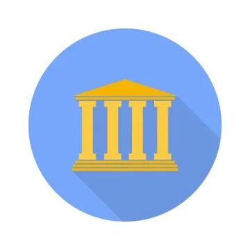 Bank on a white background. Stock Illustration