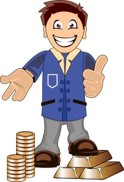 Banker Stock Illustration