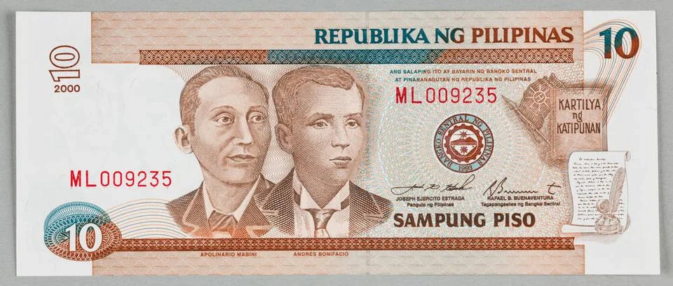 Banking for 10 PISOs, Philippines, 2000 Copyright: xpiemagsx pieKRAKOWIE28... Stock Photos