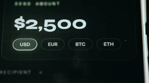 Banking app interface allowing users to switch between different payment methods Stock Footage 331580242