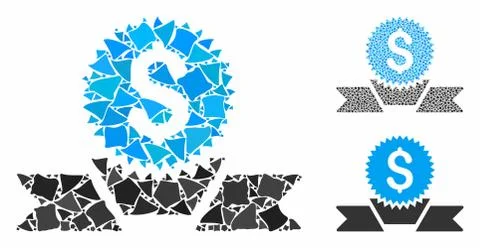 Banking award Composition Icon of Bumpy Parts Stock Illustration