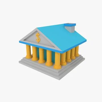 Banking building 3D Model