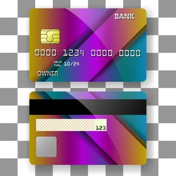 Banking card template background 3d texture stack paper Stock Illustration