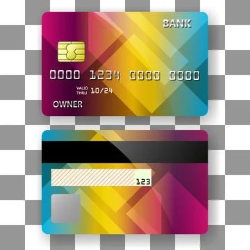 Banking card template background 3d texture stack paper art Stock Illustration