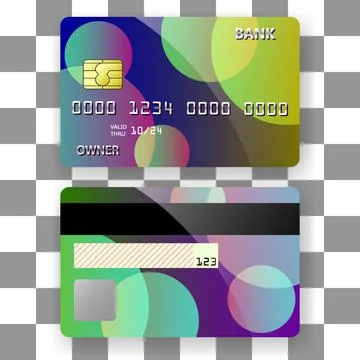 Banking card template background circle pattern texture イラスト素材