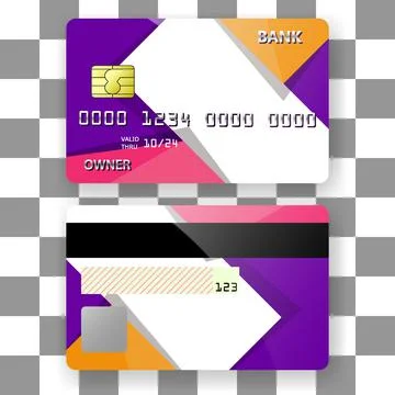 Banking card template background paper texture patches 스톡 일러스트