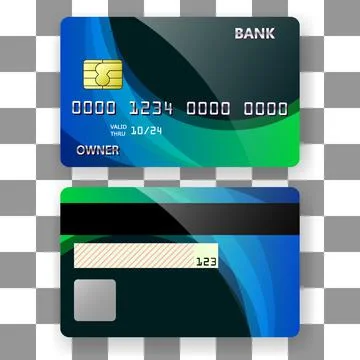 Banking card template background wave aurora Stock Illustration