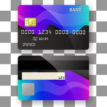 Banking card template background wave fluid wave pattern Stock Illustration