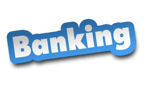 Banking concept 3d illustration isolated Stock Illustration