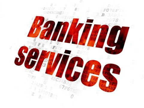 Banking concept: Banking Services on Digital background Stock Illustration
