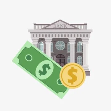 Banking concept. Vector illustration in flat design Stock Illustration