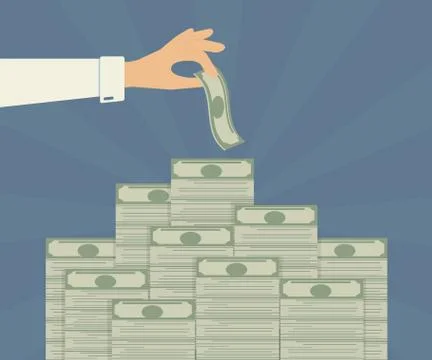 Banking deposits Ilustración de archivo