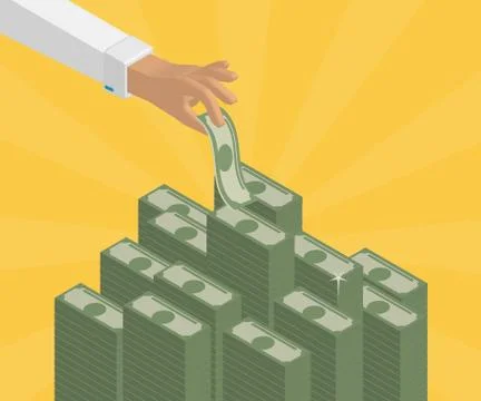 Banking deposits Stock Illustration