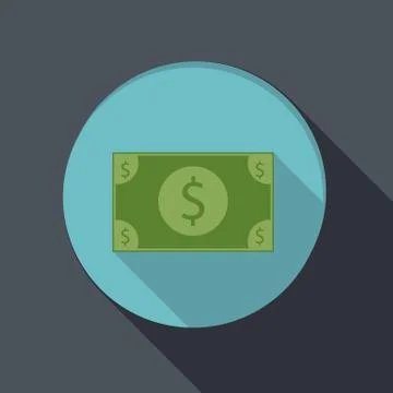 Banking financial icon in flat design Stock Illustration