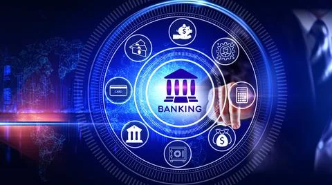 Banking Icon Concept Illustrazione stock