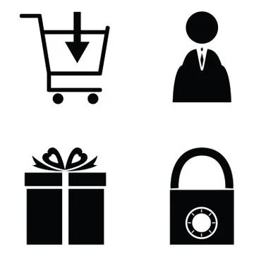 Banking icon set Stock Illustration