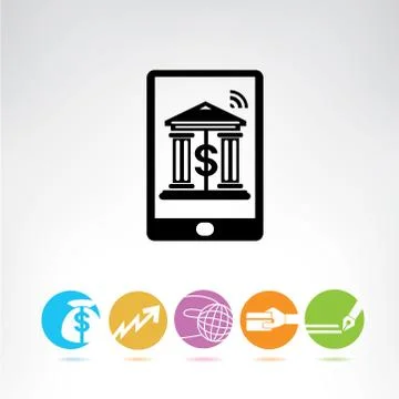 Banking icons Stock Illustration
