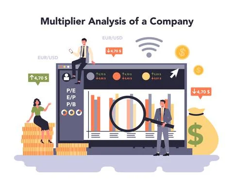 Banking industry sector online service or platform. Financial transactions Stock Illustration