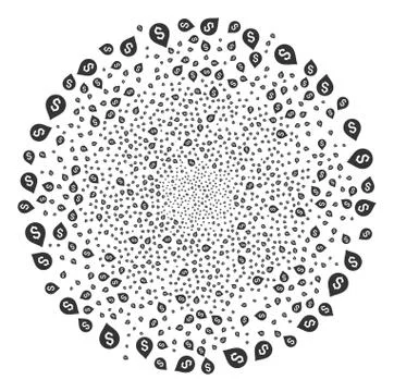Banking Map Marker Fireworks Sphere 스톡 일러스트