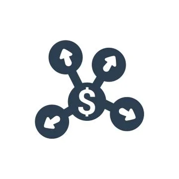 Banking Network Icon Stock Illustration