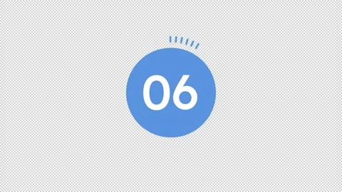 Banking processing solid circular countdown animation Stock Footage 340283775