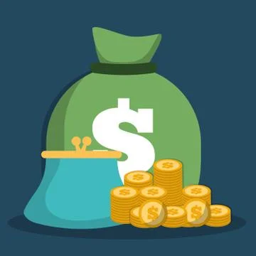 Banking related icons image Illustrazione stock