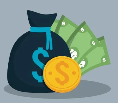 Banking related icons image Stock Illustration