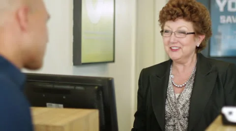 Banking Sequence Stock Footage 22899979