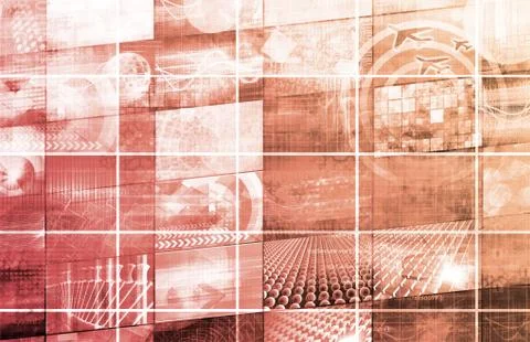 Banking technology Illustrazione stock
