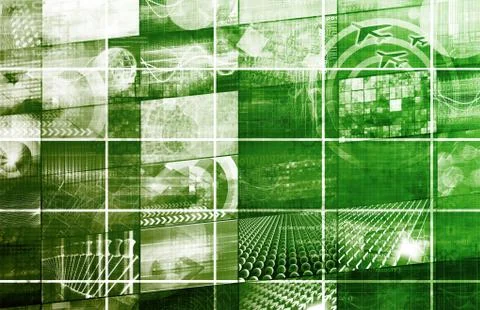 Banking technology Illustrazione stock