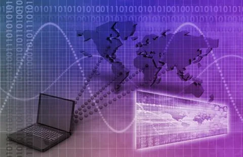 Banking technology Illustrazione stock