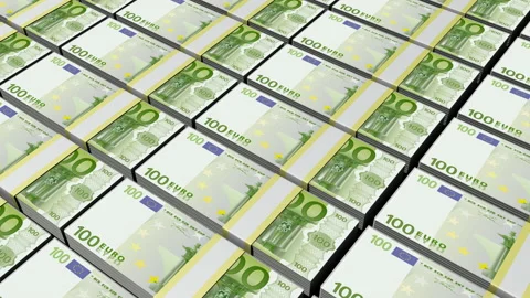Banknot pan EURO Stock Footage 209648024