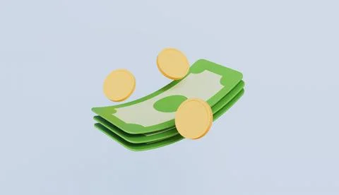 Banknote and coin icons, elements of finance and wealth Ilustración de archivo