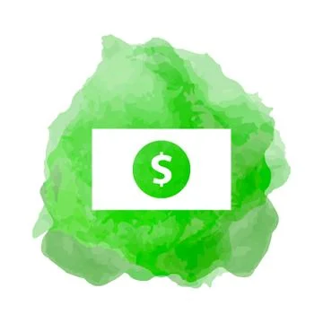 Banknote, cash stack icon Stock Illustration