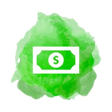Banknote, cash stack icon Stock Illustration