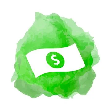 Banknote, cash stack icon Stock Illustration