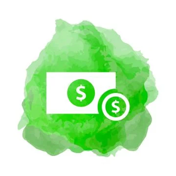 Banknote, cash stack icon Stock Illustration