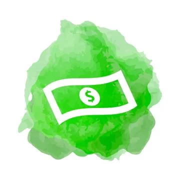 Banknote, cash stack icon Stock Illustration
